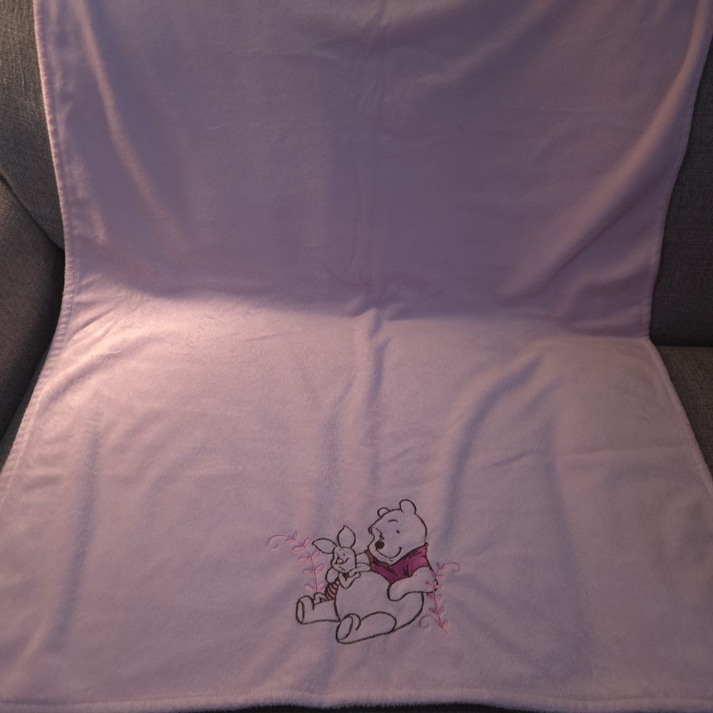 Pink Winnie the Pooh Blanket